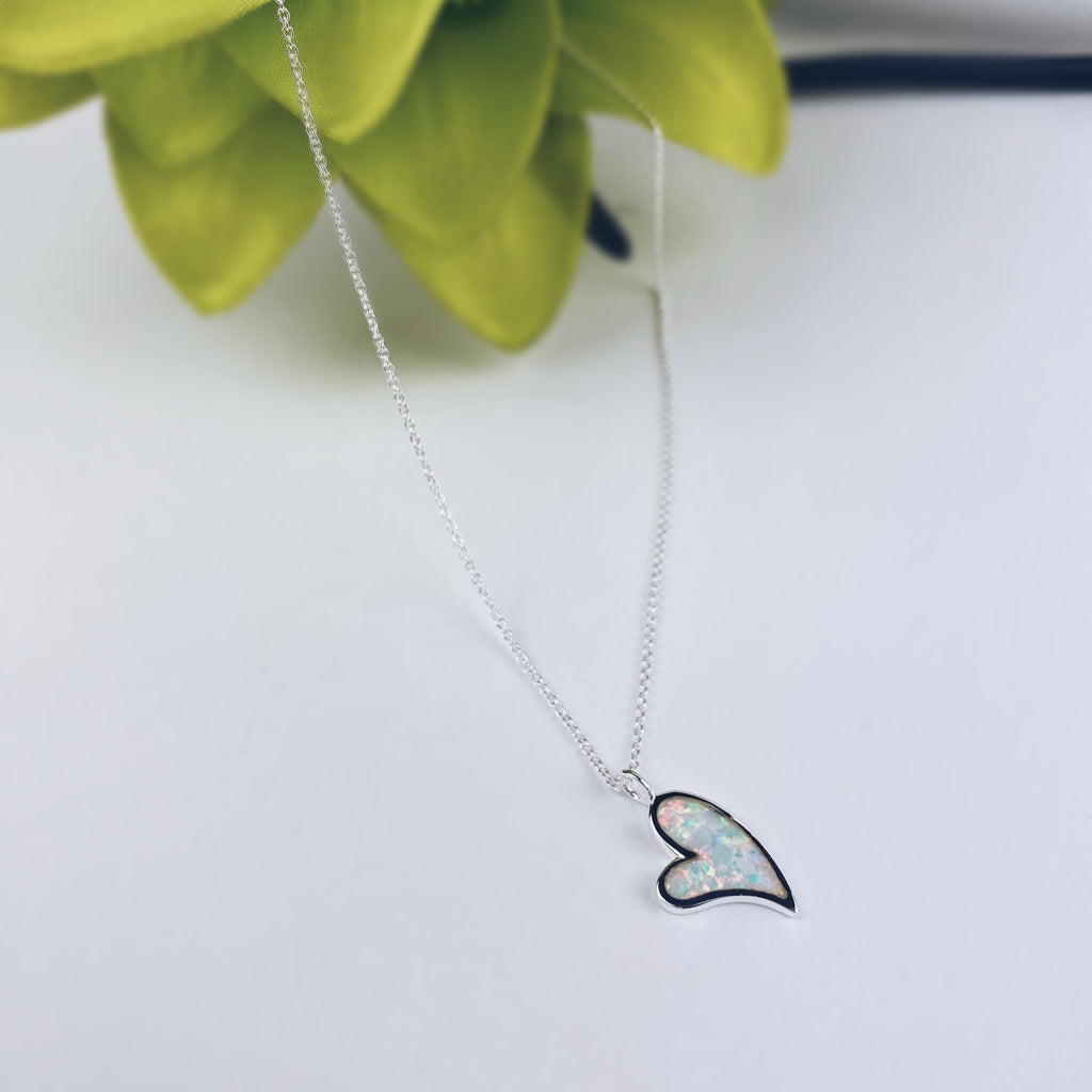 Shimmering Heart Necklace - SCHN1323