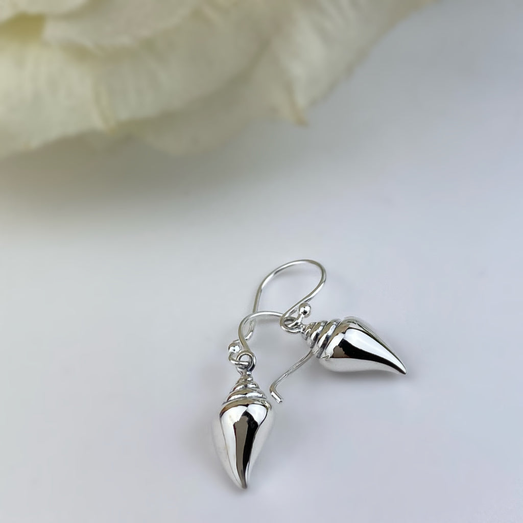 Silver Conch Earrings - VE202