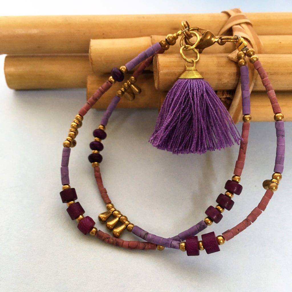 Purple Kasbah Bracelet - VBLB100 (2colours)