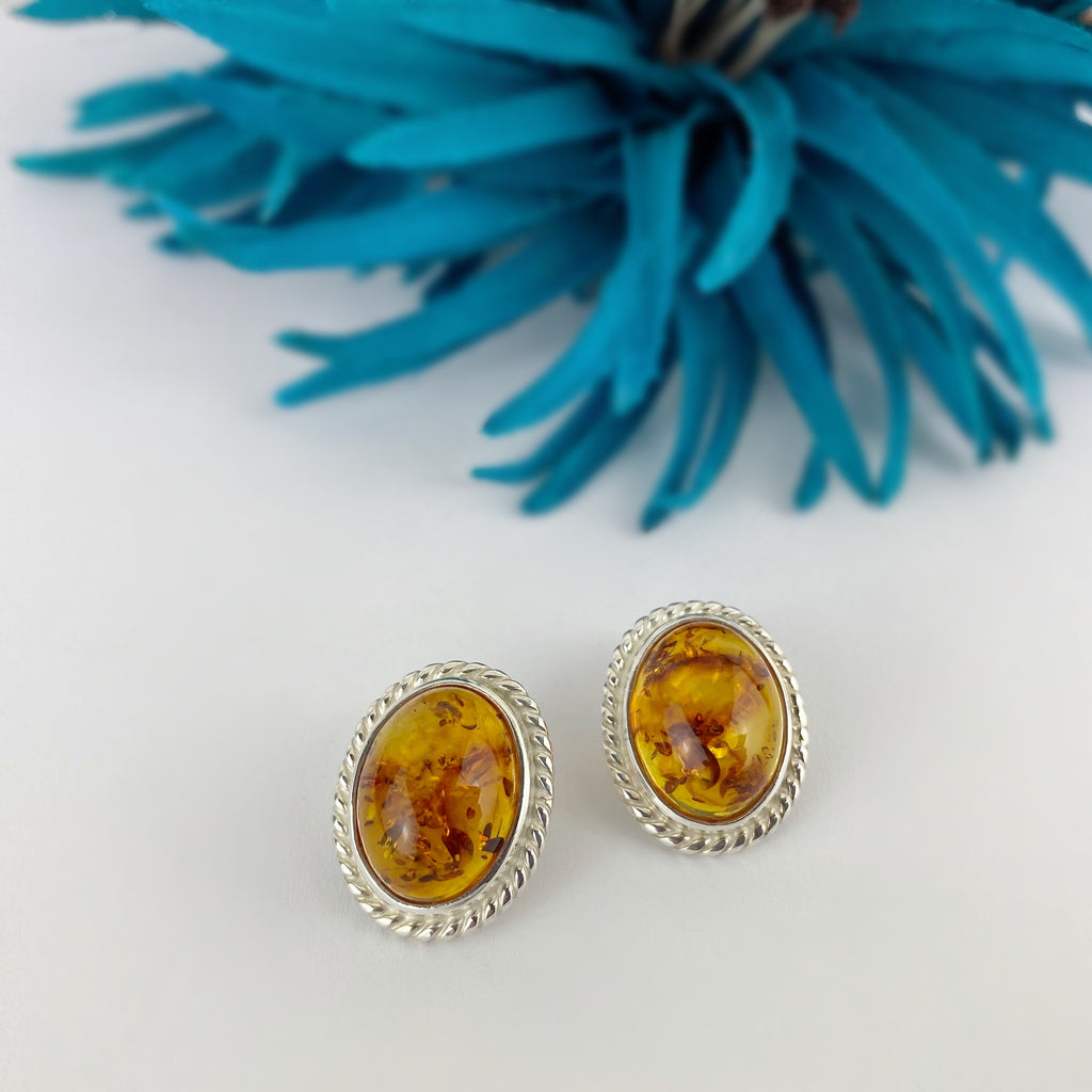 Sunlit Amber Earrings - VE573