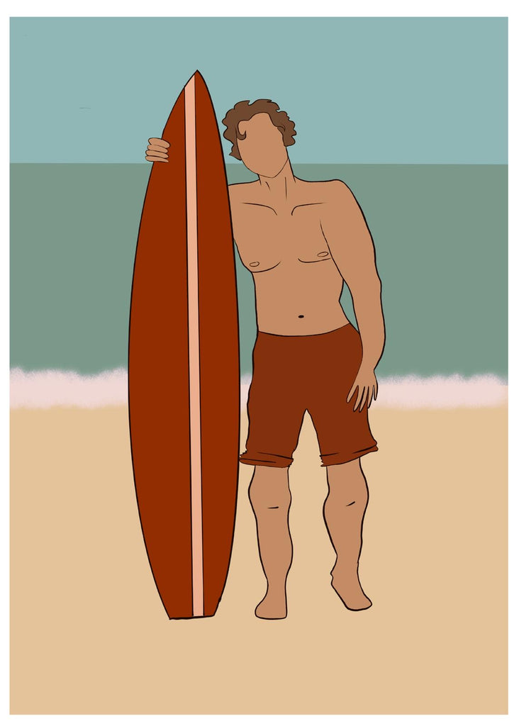 Surf Dude Greetings Card - EN04