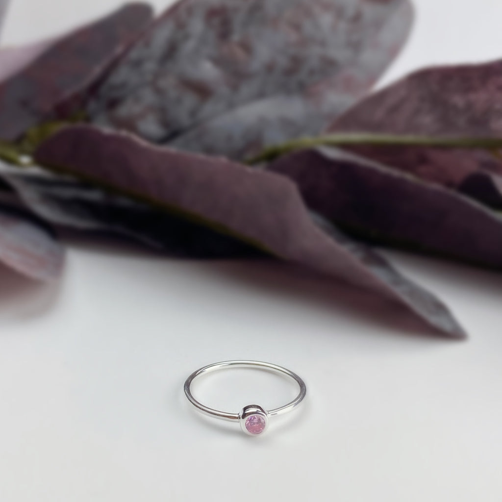 Pink Sparkle Ring (Oct) - SR2130