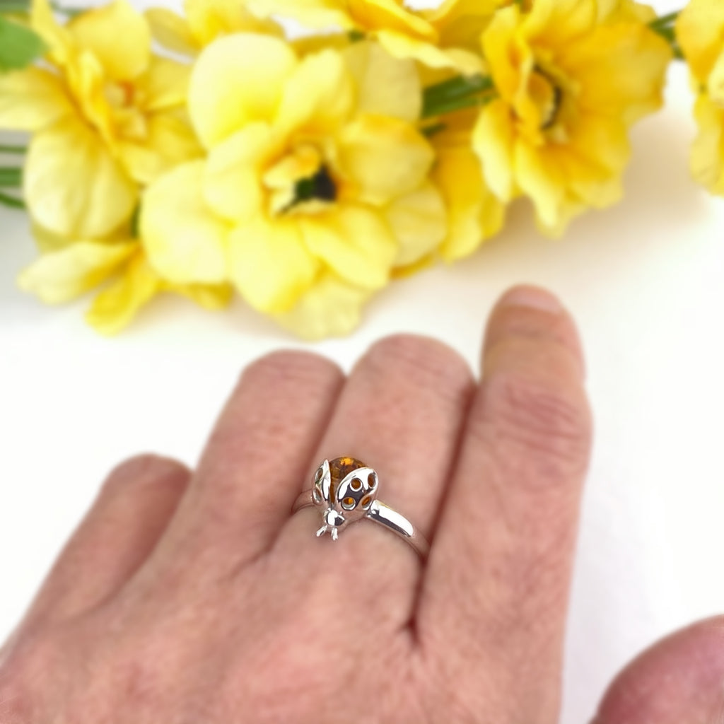 Amber Ladybird Ring - VR467