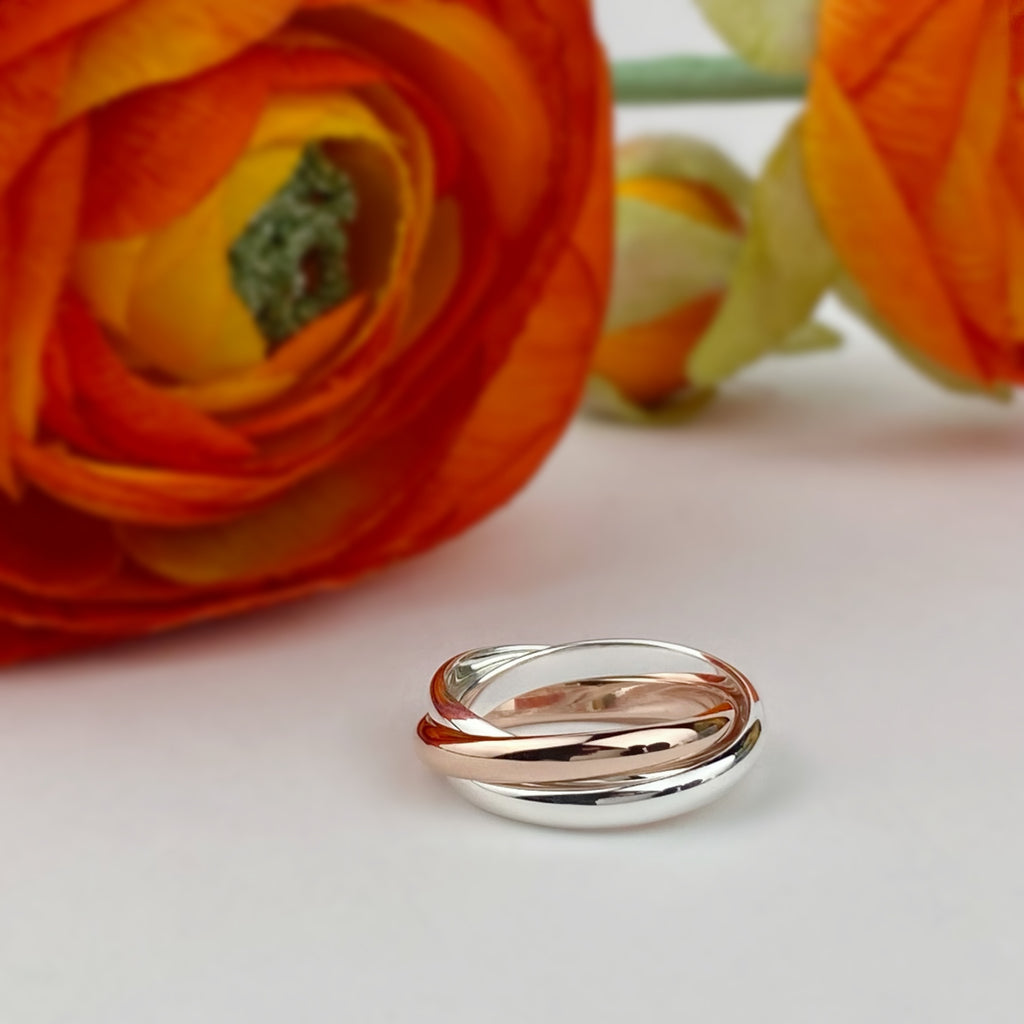 Entwined Rose Trio Ring - SR1839