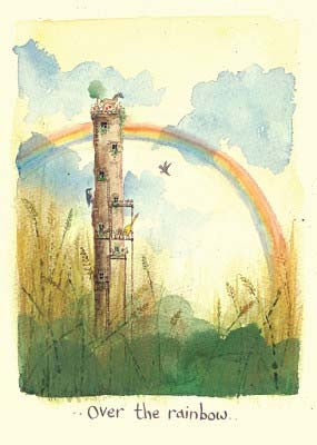 Over the rainbow greetings card - TBM102
