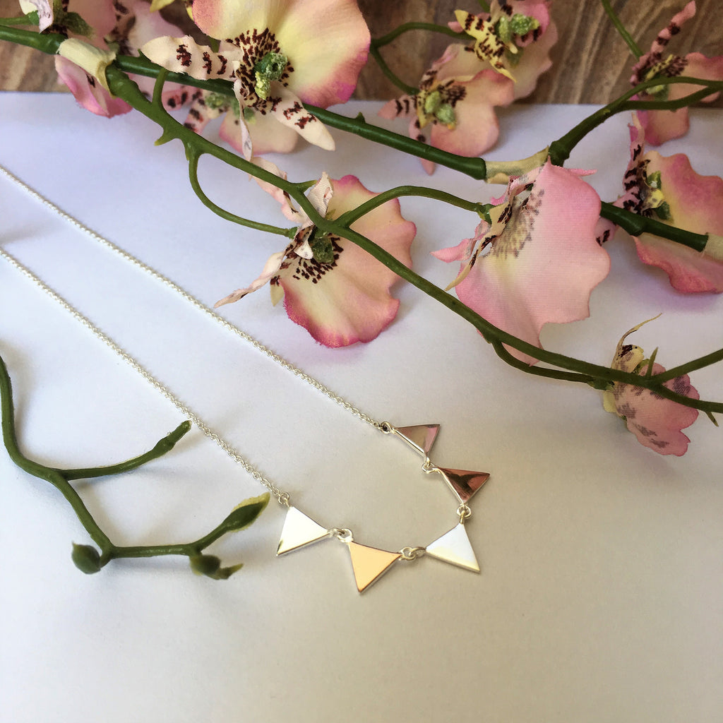 Golden Triangle Necklace - VNKL130